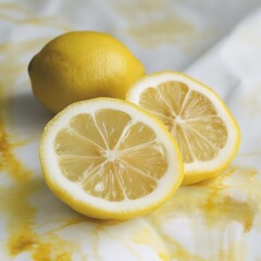 Natural Bleach Patterns with Lemon Juice: Use lemon juice to selectively lighten dyed fabric, creating tie-dye or patterned effects without synthetic bleach, resulting in an eco-friendly, faded look.