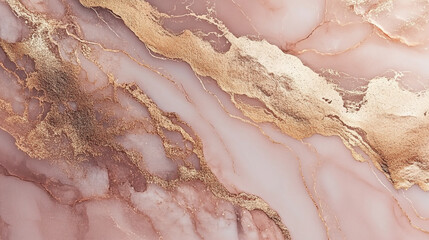 Elegant rose marble texture with golden veins for interior design inspiration