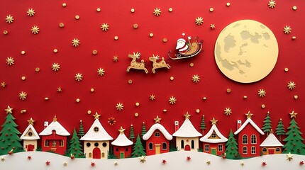 Various Christmas, New Year card and banner collection: Santa Claus, Christmas tree, snowman, reindeer, ornament, snowflake, snow covered village, xmas elements and decorations and many more.