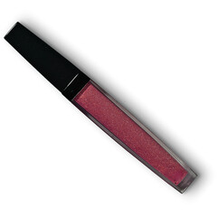 A glossy lip gloss in a sleek tube, ideal for adding shine and color to lips.