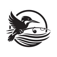 black and white bird