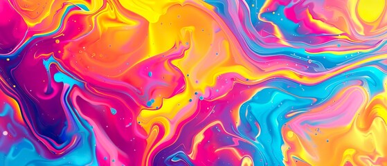 Vibrant Summer Abstract Pattern: Playful Shapes and Bright Colors for Festive Designs