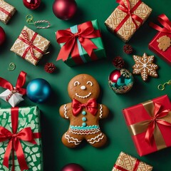 christmas boxes and decorations