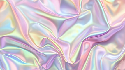 Obraz premium Shimmering satin fabric close-up textile studio digital art soft lighting abstract concept fashion inspiration