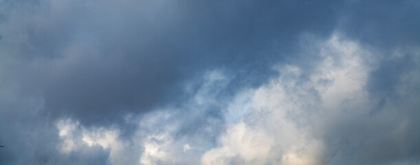 Sky background. Beautiful dramatic thunderclouds on the sky.