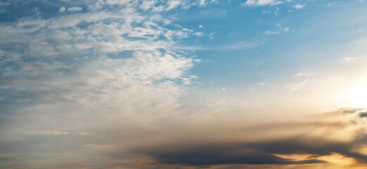 Sky background. Beautiful dramatic thunderclouds on the sky.