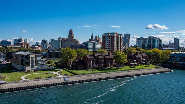 Skyline of Buffalo, New York, in Summer