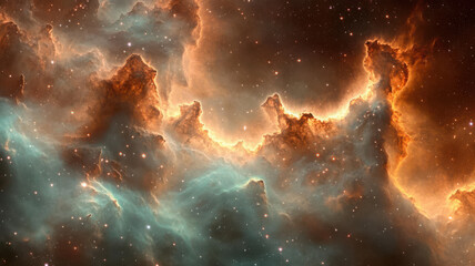Fototapeta premium Cosmic Canvas of Stardust Clouds