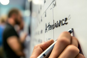 Tracking Attendance on a Whiteboard