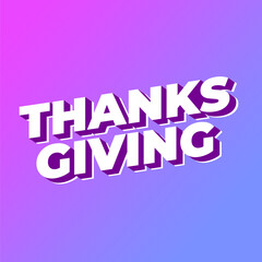 Thanksgiving text effect for social media ads