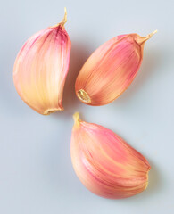 Knoblauch, isoliert, Mittelmeer, zehen, lila, 