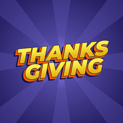 Thanksgiving text effect for social media ads