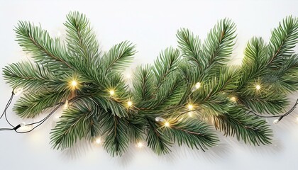 Elegant Christmas Garland with Warm Lights