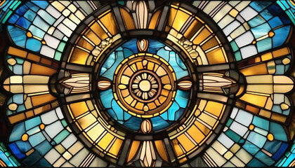 Colorful stained glass as a background. 