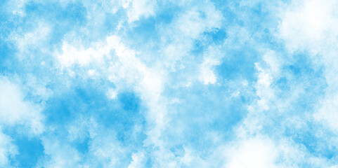 Abstract Watercolor shades blurry and defocused Cloudy Blue Sky Background, White cloud on blue sky background, modern creative themes beautiful concept art, Grunge light sky blue shades watercolor  .