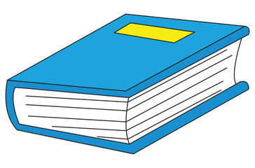 Notebook isolated on white background