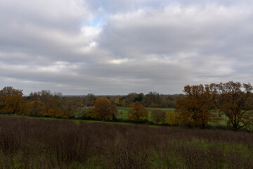 The Longmede water meadow at Runnymede in Surrey, UK