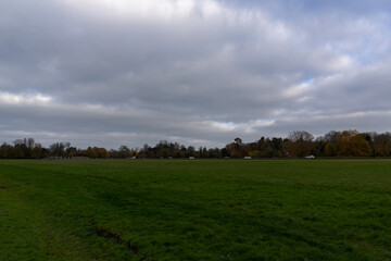Fototapeta premium The Longmede water meadow at Runnymede in Surrey, UK