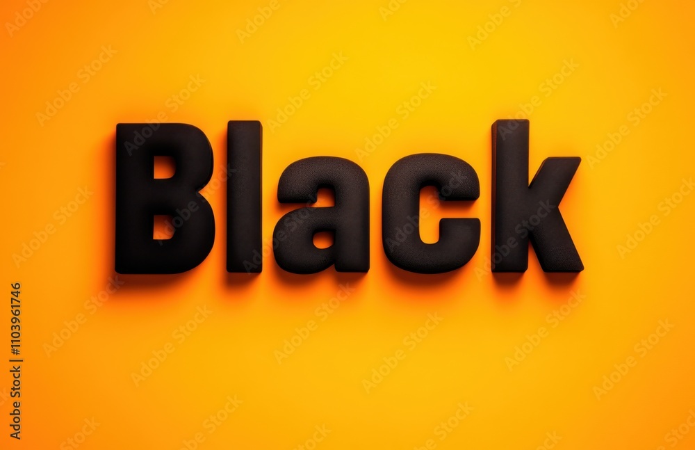 Poster Black text 