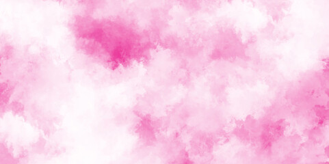 Fototapeta premium abstract romantic pastel pink watercolor background, soft and smooth textile material rshading brush background, gradient pink texture background, Abstract pink watercolor background.