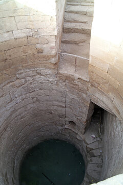 Looking down into the Nilometer at the Temple of Kom Ombo, Egypt
