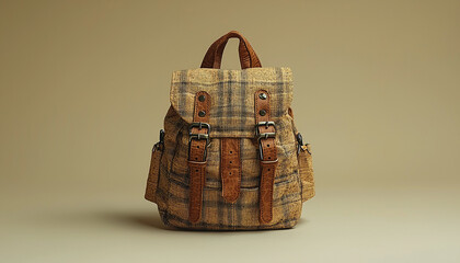 Leather backpack handle for travel adventure education journey generated by AI