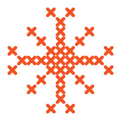 Cross Stitch Snowflake Christmas pattern