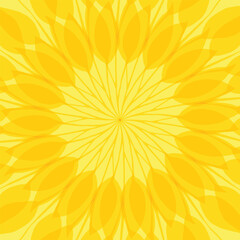 Leaf sun flower mandala design background