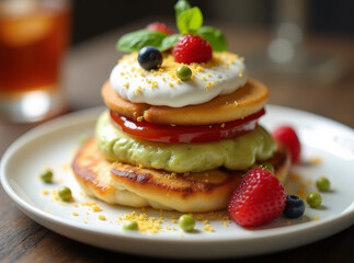 Pavlova Jamun Delight,  Fusion menu ideas, desserts foods fusion 