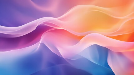 Abstract Colorful Flowing Background - Dreamy Digital Art