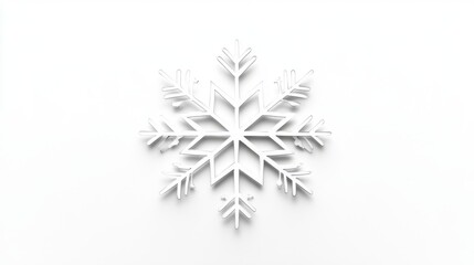 silver snowflakes christmas decoration isolated on white