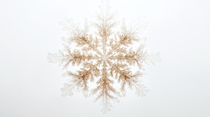 silver snowflakes christmas decoration isolated on white