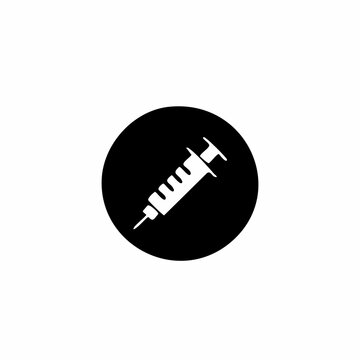 recommend clip art: Syringe Icon in Circle - Injection, Vaccine, and Medical Symbol in Line Art