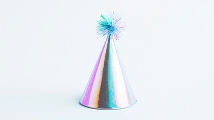 Birthday party hat isolated on white