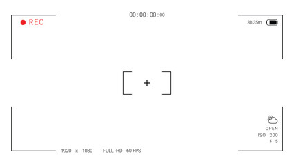 Recording Video in Full HD 60 FPS Camera Display Screen