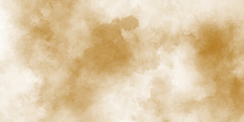 abstract brown particles splatter on white background, abstract light brown splashed watercolor background, throwing brown powder out of hand against white background.