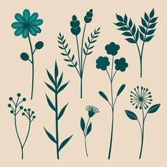 pattern with flowers illustration