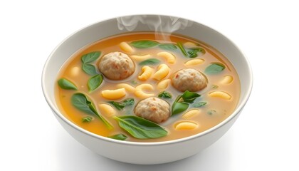 "Rustic Italian Wedding Soup: A Steaming Bowl of Comfort and Tradition"