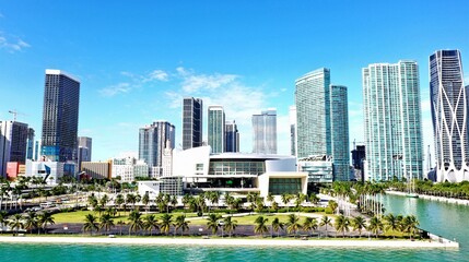 Naklejka premium Miami Aerial Views