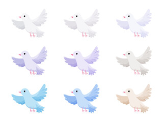 手品で飛び出す鳩のイラスト