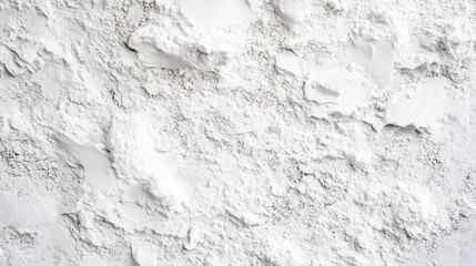 Texture of white powdery material on a surface with uneven consistency during daylight hours