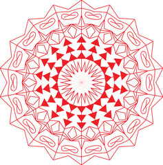 Decorative mandala design 8 vector.