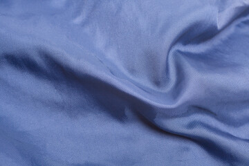 Blue nylon fabric cloth texture background