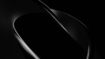 3d Abstract black background Illustration. 3d rendering illustration not AI