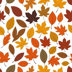 Autumn leaves flat design