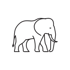 Elephant icon design illustration