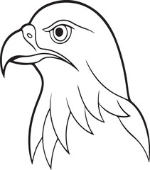 Eagle head vector art