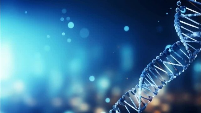 Genetic code DNA molecule structure on digital background