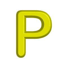 Alphabet icon template