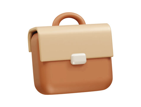Office work briefcase icon illustration